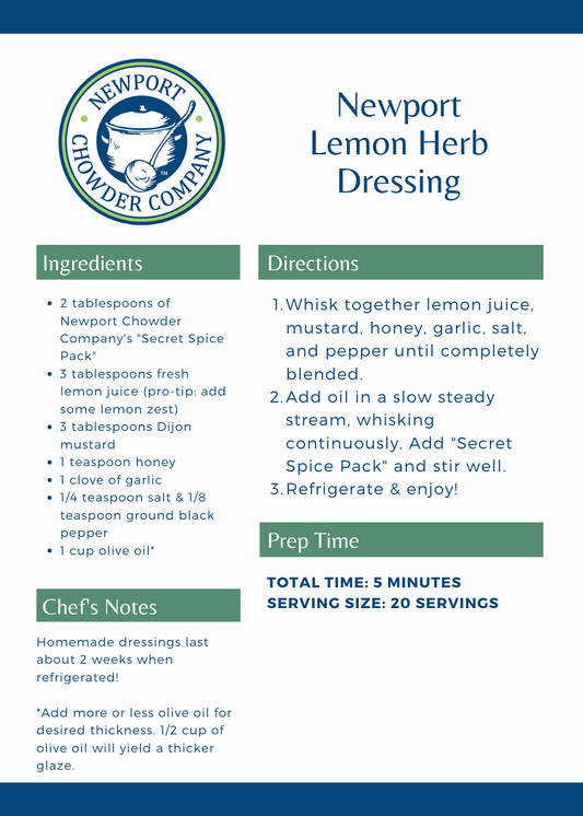 Lemon Herb Dressing