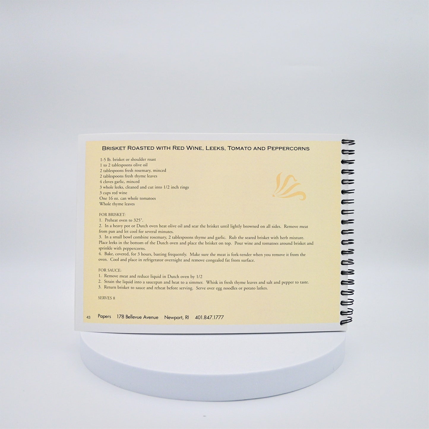 Behind Newport Doors Cookbook